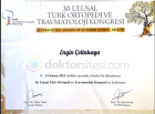 Prof. Dr. Engin Çetinkaya Ortopedi ve Travmatoloji sertifikası