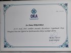Dt. Hatice Atılgan Diş Hekimi sertifikası