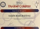 Uzm. Dr. Yasin Baki Baydaş Dahiliye - İç Hastalıkları sertifikası