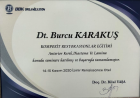 Dt. Burcu Karakuş Diş Hekimi sertifikası