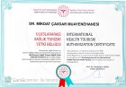 Dr. Mikdat Çavdar Pratisyen Hekimlik sertifikası