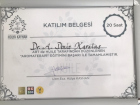Uzm. Dr. Aydın Deniz Karataş Medikal Estetik Tıp Doktoru sertifikası