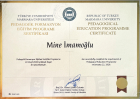 Uzman Aile Danışmanı Mine İmamoğlu Aile Danışmanı sertifikası