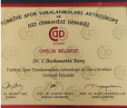 Op. Dr. Celal Burhanettin Barış Ortopedi ve Travmatoloji sertifikası