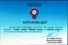 Uzm. Psk. Sibel Kuru Psikoloji sertifikası