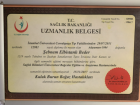 Op. Dr. Şebnem Elbistanlı Beder Kulak Burun Boğaz hastalıkları - KBB sertifikası