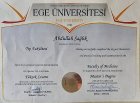 Uzm. Dr. Abdullah Sağlık Geleneksel ve Tamamlayıcı Tıp sertifikası