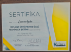 Dt. Caner Aydın Diş Hekimi sertifikası