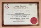 Op. Dr. Osman Bandırmalı Genel Cerrahi sertifikası