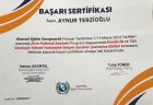 Psk. Aynur TERZİOĞLU Psikoloji sertifikası