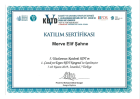 Klinik Psikolog  Merve Elif Şahne Klinik Psikolog sertifikası