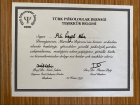 Psk. Özgül Kılıç Psikoloji sertifikası