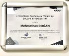 Op. Dr. Mehmethan Doğan Göz Hastalıkları sertifikası