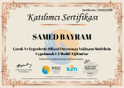 Psk. Dan. Samed Bayram Psikolojik Danışman sertifikası