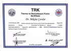 Dr. Mikdat Çavdar Pratisyen Hekimlik sertifikası