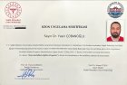 Dr. Yasin Çobanoğlu Medikal Estetik Tıp Doktoru sertifikası
