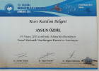 Uzm. Dr. Aysun Özdil Çocuk Sağlığı ve Hastalıkları sertifikası