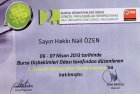 Dt. Hakkı Nail Özen Diş Hekimi sertifikası
