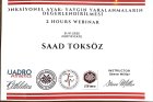 Fzt. Saad Toksöz Fizyoterapi sertifikası