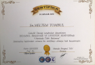 Uzm. Dyt. Meltem Tombul Diyetisyen sertifikası