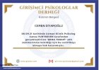 Psk. Ceren Diyaroğlu Psikoloji sertifikası