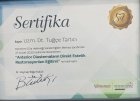 Uzm. Dt. Tuğçe Tartıcı Diş Hekimi sertifikası