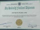 Dt. Nevriye Büşra Zinde Diş Hekimi sertifikası