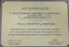 Op. Dr. Halil İbrahim Gökpınar Genel Cerrahi sertifikası