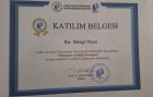 Dyt. Sevgi Özce Diyetisyen sertifikası