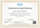 Uzm. Psk. Aleyna Çiçek Psikoloji sertifikası