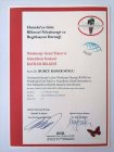 Uzm. Dr. Burcu Kaner Soylu Fiziksel Tıp ve Rehabilitasyon sertifikası