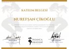 Psk. Nurefşan Çikoğlu Psikoloji sertifikası