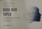 Dt. Buse Nur Toplu Diş Hekimi sertifikası