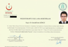Op. Dr. İsmail Emre Gökce Genel Cerrahi sertifikası