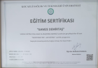Dr. Gamze Demirtaş Medikal Estetik Tıp Doktoru sertifikası