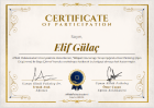 Uzm. Kl. Psk. Elif Gülaç Psikoloji sertifikası