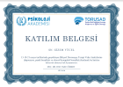 Klinik Psikolog  Gizem Durduran Psikoloji sertifikası