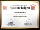 Dt. Hakan Azap Diş Hekimi sertifikası