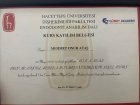Dt. Mehmet Onur Ataş Diş Hekimi sertifikası