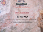 Op. Dr. Tahir Atun Genel Cerrahi sertifikası