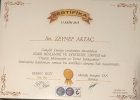 Dyt. Zeynep Aktaç Diyetisyen sertifikası
