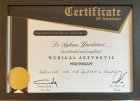 Dr. Ayhan Yardımcı Medikal Estetik Tıp Doktoru sertifikası