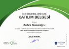 Dyt. Zehra Nasıroğlu Diyetisyen sertifikası