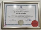 Op. Dr. Veysel Toprak Kadın Hastalıkları ve Doğum sertifikası