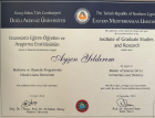 Dr. Dyt.  Ayşen Kızıldağ Diyetisyen sertifikası