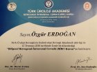 Op. Dr. Özgür Erdoğan Üroloji sertifikası