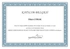 Uzm. Kl. Psk. Büşra Çorak Psikoloji sertifikası