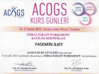 Op. Dr. Yasemin Babar İlkit Kadın Hastalıkları ve Doğum sertifikası