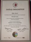 Uzm. Psk. Oğuz Şener Klinik Psikolog sertifikası