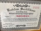 Psk. Dan. Betül Karaca Klinik Psikolog sertifikası